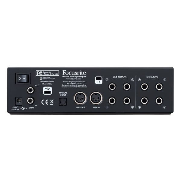 bia2piano-focusrite-Clarett-4usb - کارت صدا شرکت بیا تو پیانو نماینده فروش محصولات فوکوس رایت در ایران